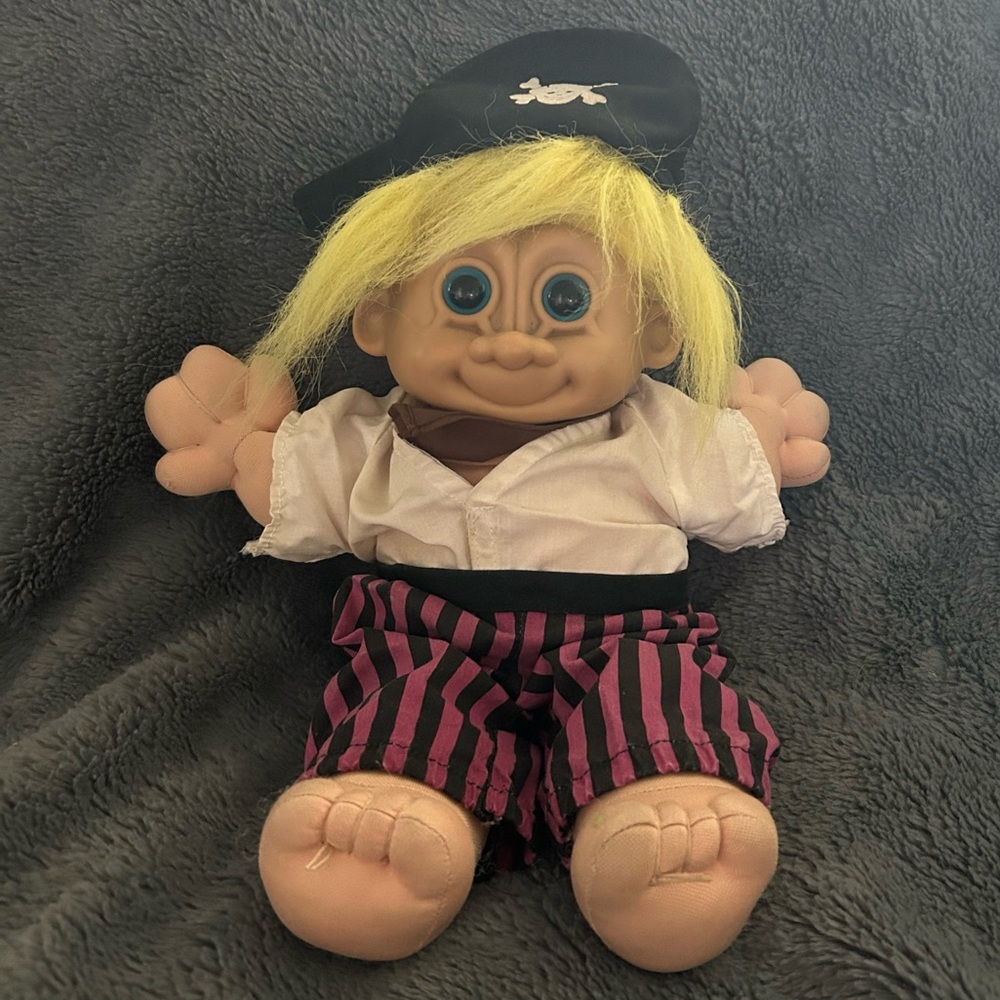 😉Bundle Days😉 Vintage 1990s Russ Berrie Troll Kidz "Sinbad" The Pirate Doll